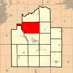 Location in Christian County