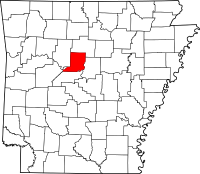 Map of Arkansas highlighting Conway County.svg