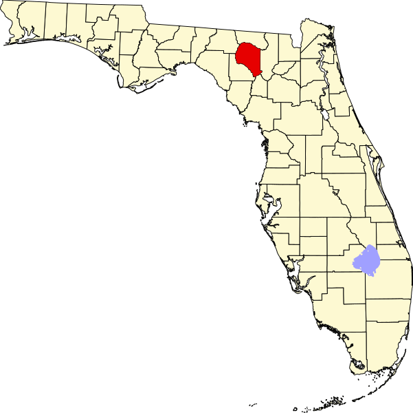 File:Map of Florida highlighting Suwannee County.svg
