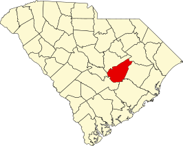 Locatie van Clarendon County in South Carolina