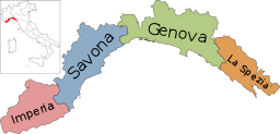 Provinser i Ligurien