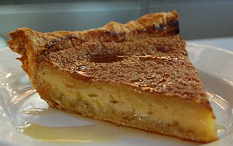Maple custard pie from the cuisine of New England Maple pie (cropped).jpg