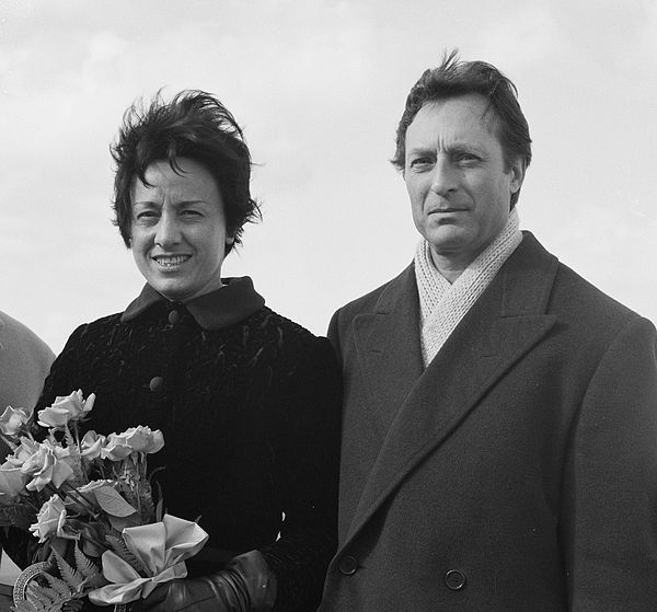 Marcella de Girolami and Carlo Maria Giulini in the Netherlands in 1965