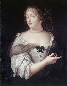 Marie de Rabutin-Chantal, dita Madame de Sévigné, en un quadro de Claude Lefèbvre de 1665, conserbato en o Museu Carnavalet de París