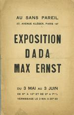 Seite 3 des Katalogs zur ersten Ausstellung von Max Ernst in Paris, 1921[118]