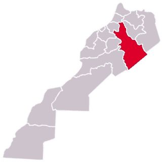 Localização de Mequinez-Tafilete em Marrocos