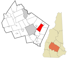Merrimack County New Hampshire incorporated and unincorporated areas Chichester highlighted.svg