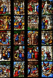 Giuseppe Arcimboldi, Stained Glass Window of Saint Catherine Milano, Duomo, Vetrata di santa Caterina, Braccio sud del transetto, XVI secolo 05.JPG
