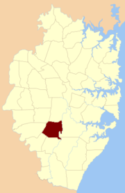 Minto Parish Cumberland County locator.png