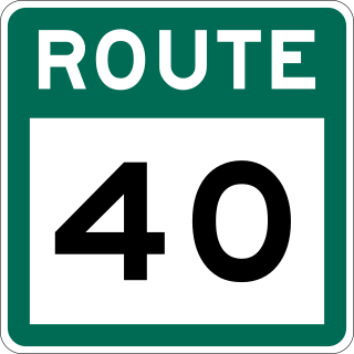 <span class="mw-page-title-main">Newfoundland and Labrador Route 40</span> Highway in Newfoundland and Labrador, Canada