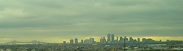 The New Orleans cityscape in early February 2007