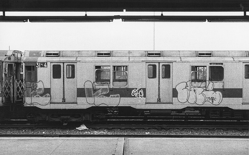 File:New York City subway car rolling stock graffiti vandalism 1978 a.jpg