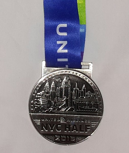 File:New York Half Marathon Medal 2016.jpg