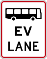 (R4-14) Bus and Electric Vehicle Lane
