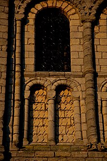 Detail on the third stage. Norman Tower Bury St Edmunds 31-5-2012.jpg