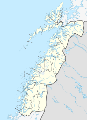 Map showing the location of Vikosen Nature Reserve