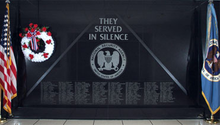 NSA National Cryptologic Memorial. Many of the names are from 8 June 1967 Nsa memorial 1.png