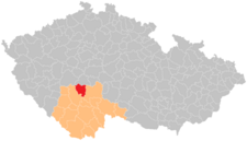Správní obvod obce s rozšířenou působností Milevsko na mapě