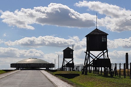 The site of the former Majdanek concentration camp, located on the outskirts of Lublin