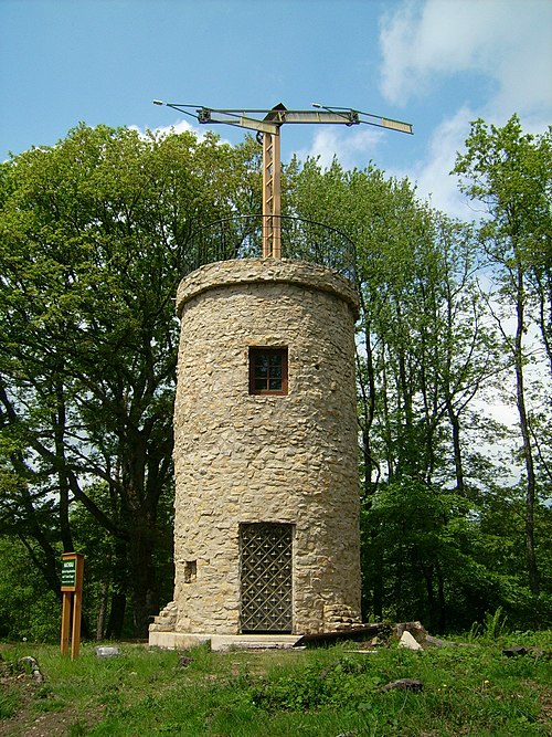 A replica of a Chappe telegraph tower (18th century)