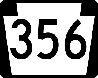 <span class="mw-page-title-main">Pennsylvania Route 356</span> State highway in Pennsylvania, US