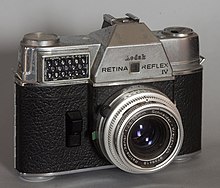 Retina Reflex IV with Schneider-Kreuznach Retina-Xenar 50 mm f/2.8 lens PM 110134 E Antique Photo camera.jpg