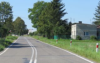 Przyborowice Górne Village in Masovian, Poland