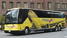 Airport bus in downtown Toronto PWT 3009 Express.JPG