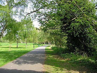 Hills Meadow Riverside park in Reading, England