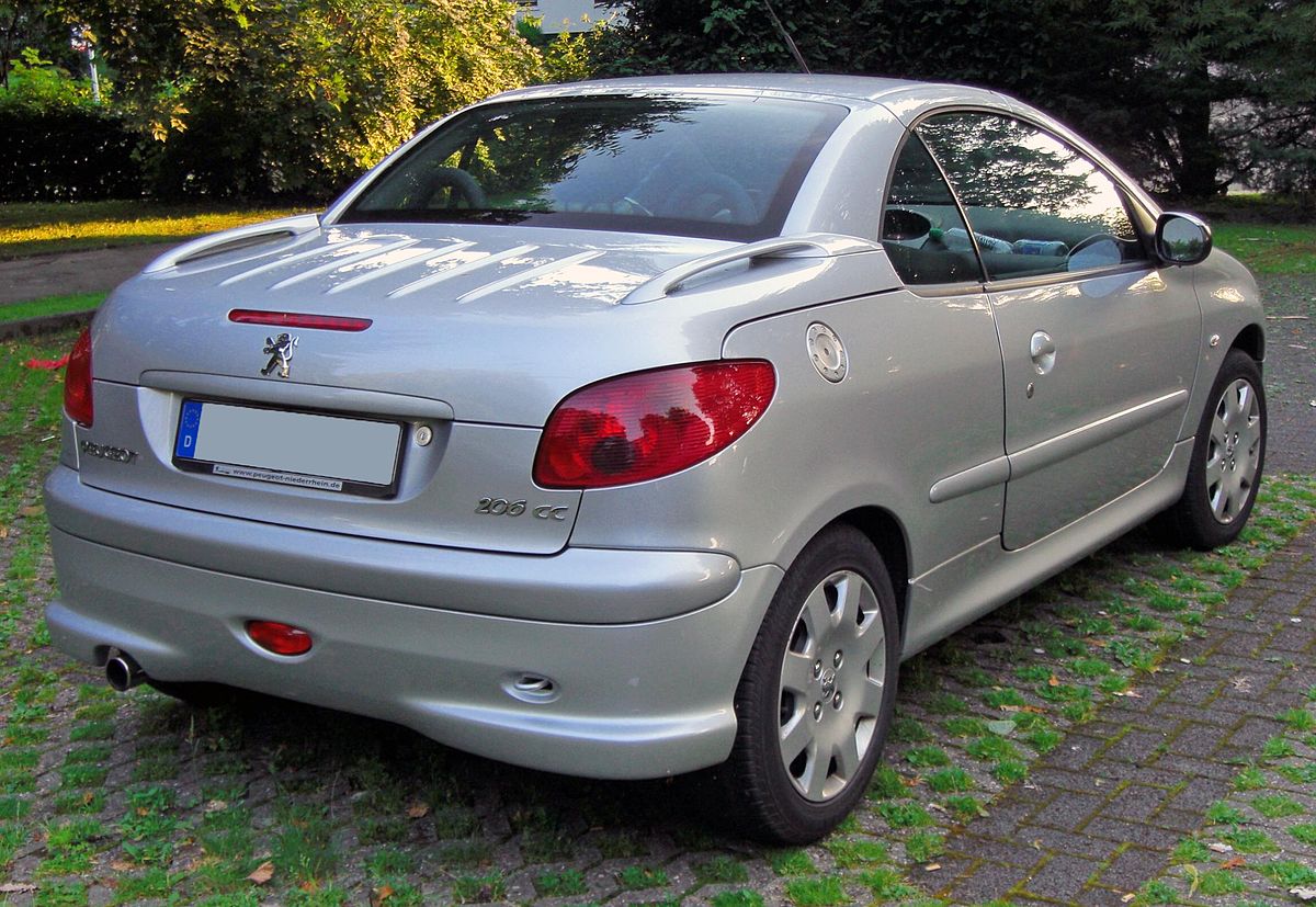 File:Peugeot 206 CC 20090612 rear.JPG - Wikimedia Commons