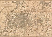 1857 (O. Ranfft, Plan of the fortifications of Paris)