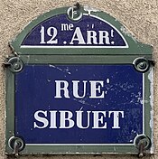 Plaque Rue Sibuet - Paris XII (FR75) - 2021-06-03 - 3.jpg
