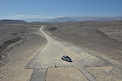 Desert landscape in the Llipata district