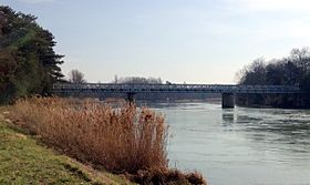 Vista da ponte em março de 2013.