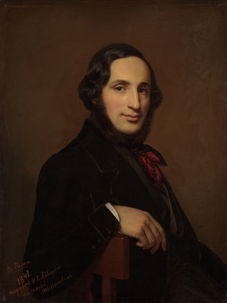 File:Portrait of Ivan Konstantinovich Aivazovsky 1841.png