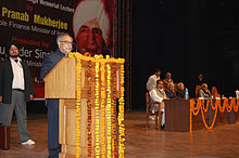 The former President of India Mr. Mukherjee Addressing an Event At MDU