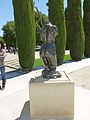 Prayer, a sculpture by Auguste Rodin. Located at the B. Gerald Cantor Rodin Sculpture Garden at Stanford University. Back side shown.