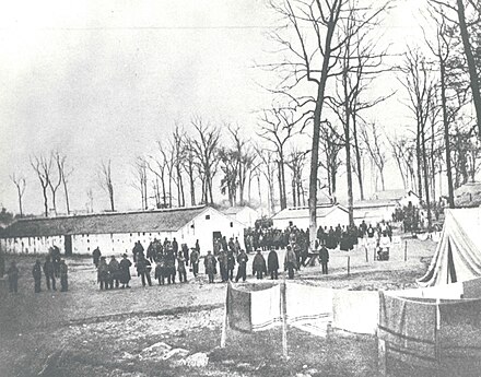 Confederate POWs at Camp Morton in 1864
