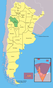 La Rioja Eyaleti haritası