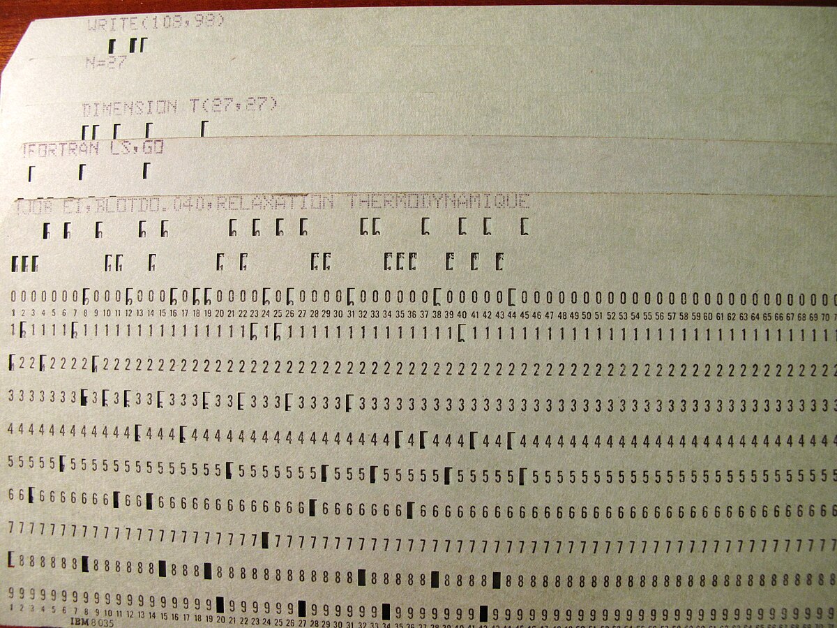 Punched card - Wikipedia