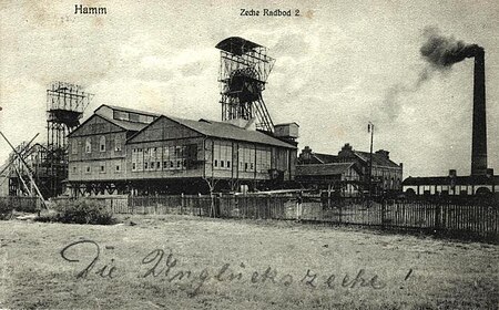 Radbod Unglückszeche Postkartevon1908