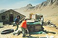 Renovation of Monte Leone hut in 1989 and 1990