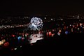 Blick vom Drachenfels auf das Feuerwerk 2014