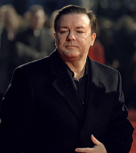 Gervais at the 60th British Academy Film Awards in 2007