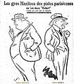 Robert Desmarets et Robert Coquelle par Sam, dans "La Pédale" du 26 septembre 1923.