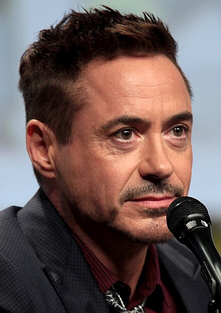 A picture of Robert Downey Jr. smiling towards the camera