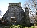 Ruínas da igrexa de Santa María do Camiño en Montecelo.