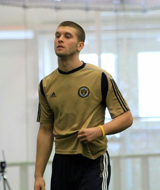 Ryan Richter at Preseason Training for the Philadelphia Union, Jan 2011