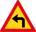 Sharp curve left