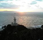 Sadamisaki Lighthouse at sunset